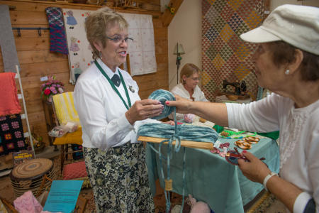 Crafts, twisting wool, Dutchess County Fair