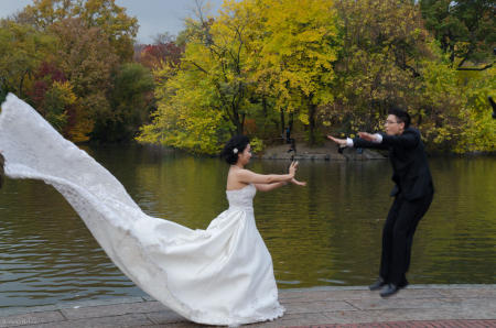 Central Park, Boathouse Lake, Bethesda Terrace, Wedding