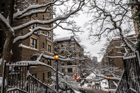 Snow Storm. 181st Street Hamilton Heights