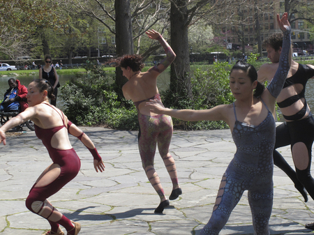 Modern Dance troup in Central Park