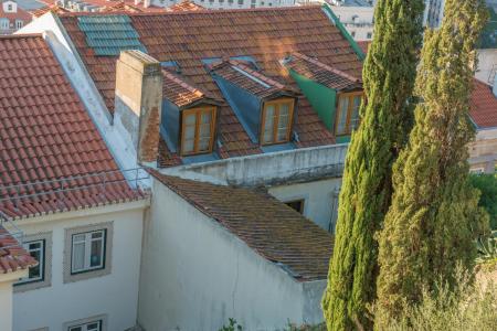 Lisbon, Moorish Alfama rooftops