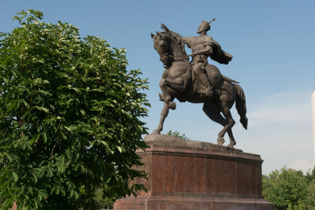 Amir Temur statue
"strength in justice"
