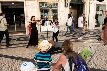 Street musicians, Lisbon, Portugal