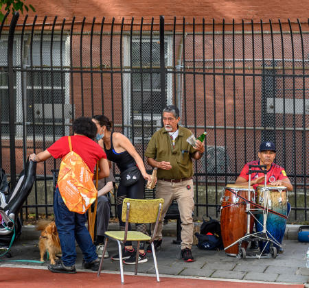 Musicians, 181st Street.  The Heights